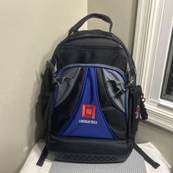 Lincoln Tech Multipocket Backpack Bag for Tools w/ Laptop Compartment  *No Tools New Never Been Used 
