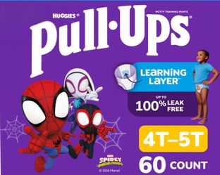 HUGGIES Pull-Ups 
2T-3T
4T-5T
3T-4T