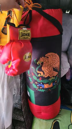 Mexico Punching bag with gloves