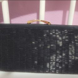 Valerie Stevens black evening/clutch bag