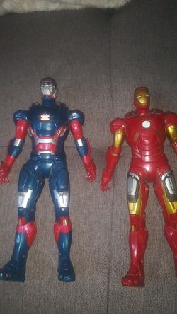 Iron Man and Iron Patriot toys