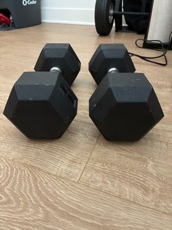 2x 25lb dumbbells
