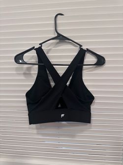 FABLETICS Sports Bra Women’s Medium Black Oasis Twist Used (Authentic)