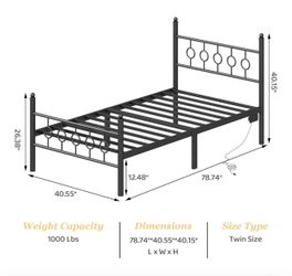Twin Bed And Mattress