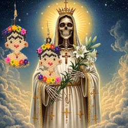 Hand Crafted Frida Kahlo Beaded Earrings Colorful Art Jewelry by GrandmaMia