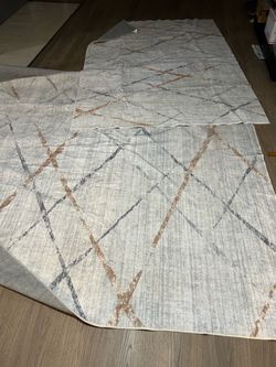 Abstract Geometric Area Rug Set