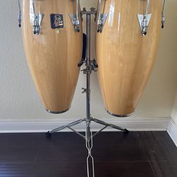 Latin Percussion Aspire Wood Conga/Tumba Set w/Stand