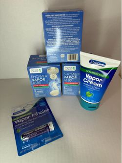 Personal Care & XtraCare Shower Vapor Tabs, Vapor Cream 3 oz, Inhaler, Menthol