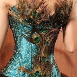 feather corset