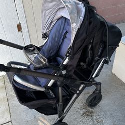 Uppababy Double Stroller W/ Bassinet 