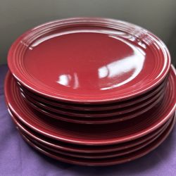 Red Kitchen Dish Set