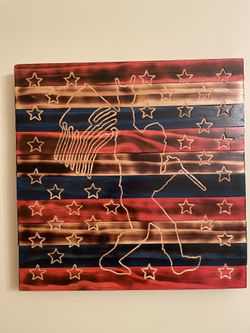 Patriotic Sasquatch Wood Wall Decor