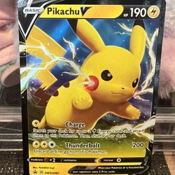 Pokemon Sword & Shield Pikachu V Promo Card # SWSH061