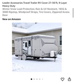 Leader Accessories Travel Trailer RV Cover 27-30 ft