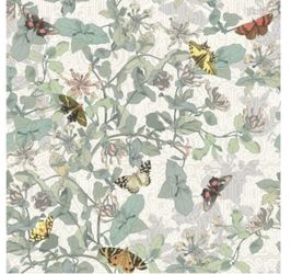 Soicher Marin Yuki Osada Morning Glory Butterflies Cream Wallpaper WYK23076-$295