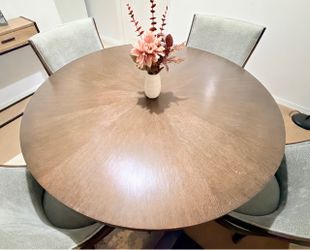 Round Dining Table + 4 Chairs set