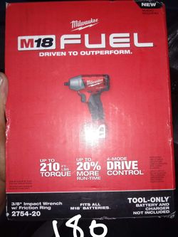 Milwaukee 3/8” impact wrench w/ friction ring