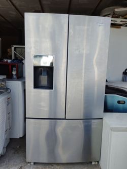 Stainless fridges galore 2 door 3 door with and without ice makers and water with warranty