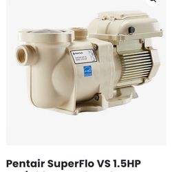 Pentair Variable Speed Swimming Pool And Spa Pump NEW