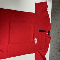 AMIRI Red Cotton Jersey Graphic Logo Crew Neck T-Shirt Men's XL Short Sleeve