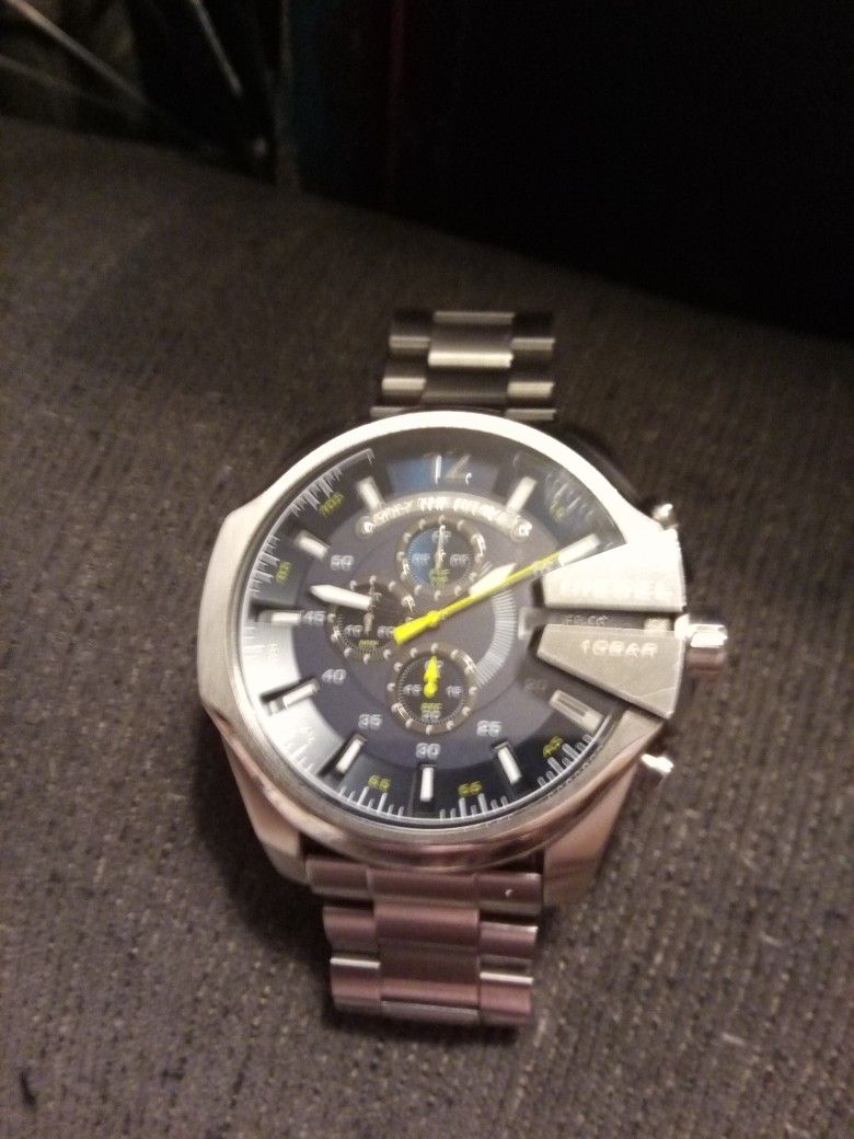 Diesel Mega Chief Stainless Steel Chronograph