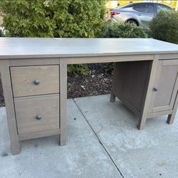 Solid Wood Hemnes Desk Furniture Great Condition 