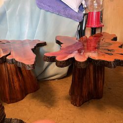 Pigeon Forge Tree Tables-pair