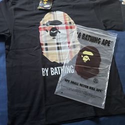 Bape X Burberry Black T Shirt 