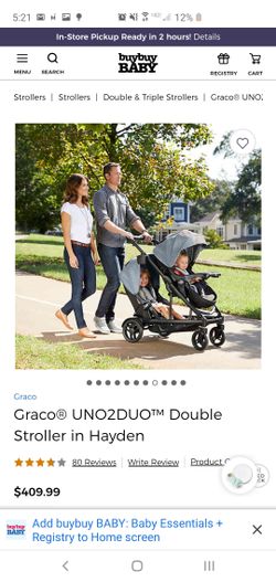 Graco uno duo stroller