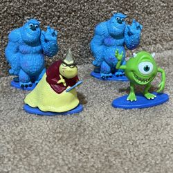 Disney Pixar Monsters University Monsters Inc PVC Figure Cake Topper Lot of 4