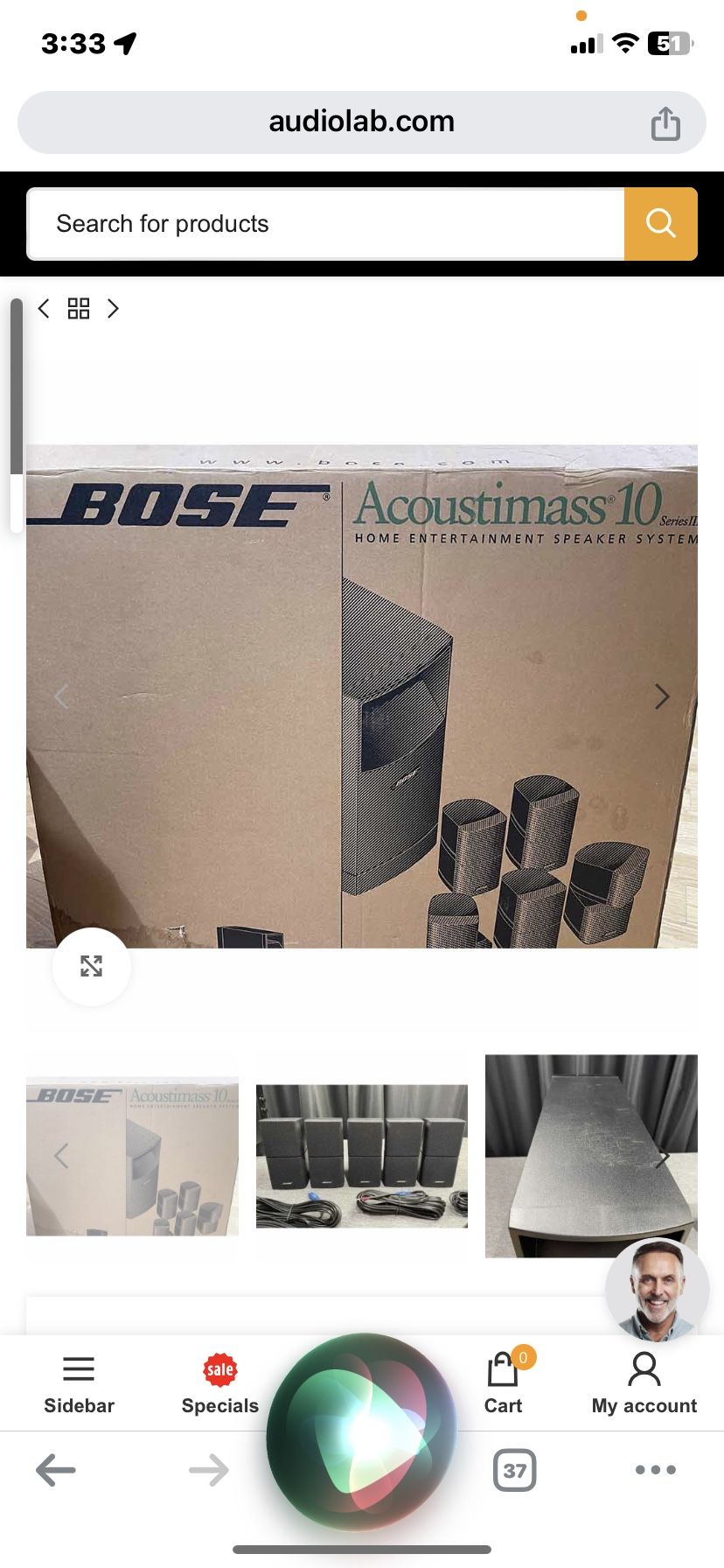 Used Bose Accoustimass 10 Surround Sound.