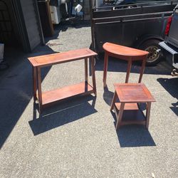 3 end tables , all together purchase 
