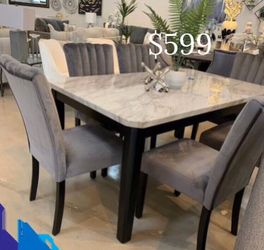 Elegant! 7-pc dining table set