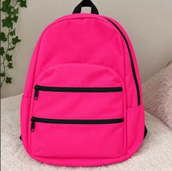 PINK BACKPACK 25$ double front zippers
