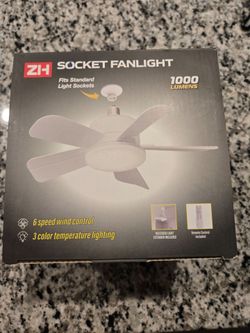 17inch Socket Fan Light with with remote