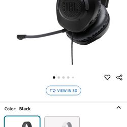 JBL Quantum 100 - Wired Over-Ear Gaming Headphones - Black, Large