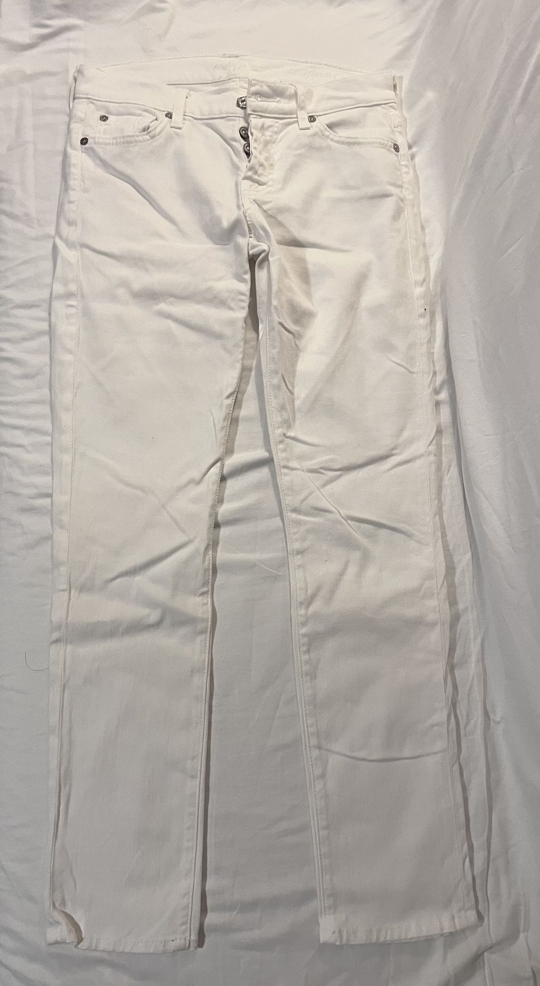 7 For All Mankind Jeans White ~ Size 24 
