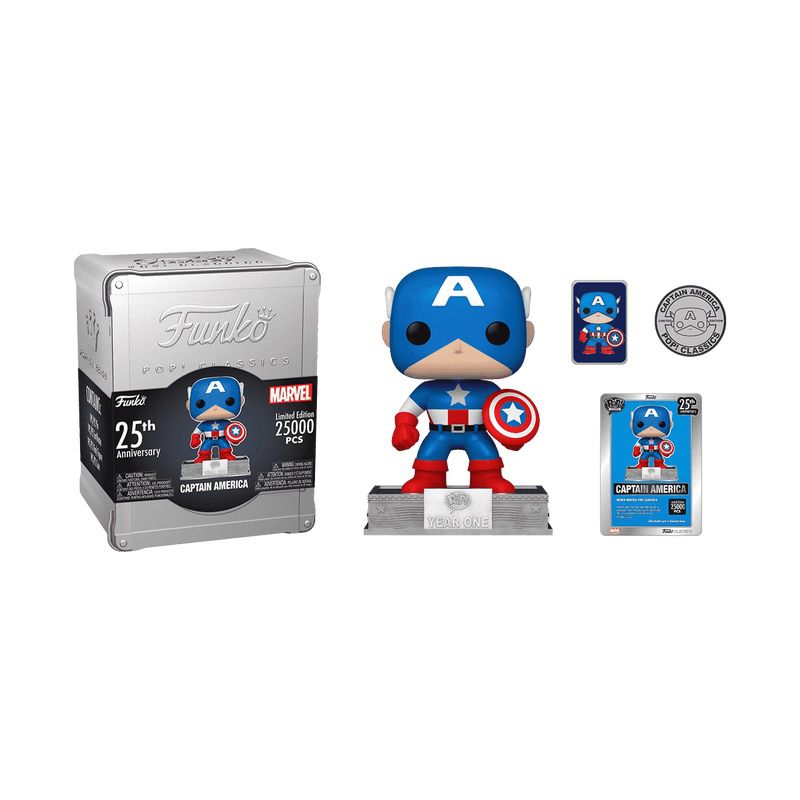 POP! Classics Captain America Funko 25Th Anniversary 2023 Limited Edition 