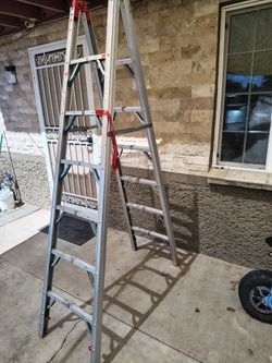 6 ft folding ladder aluminum $150