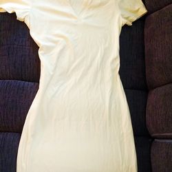 Yellow T Shirt Dress Small