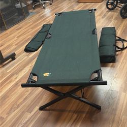 Folding Camping Cot for Adults, Heavy-Duty