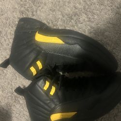 jordan 12 yellow and black 8.5