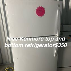Nice Kenmore Top And Bottom Refrigerator 