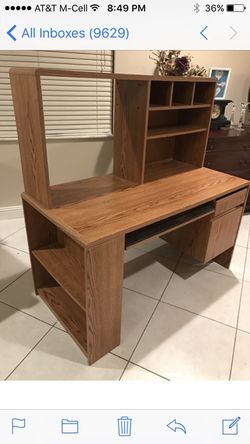 Desk with hutch