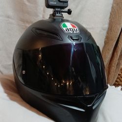 Agv  Ot45h 1600 + 50gr Xl 61- 62 Helmet  With A Gopro Black 8 