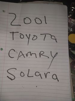 2001 Toyota Solara