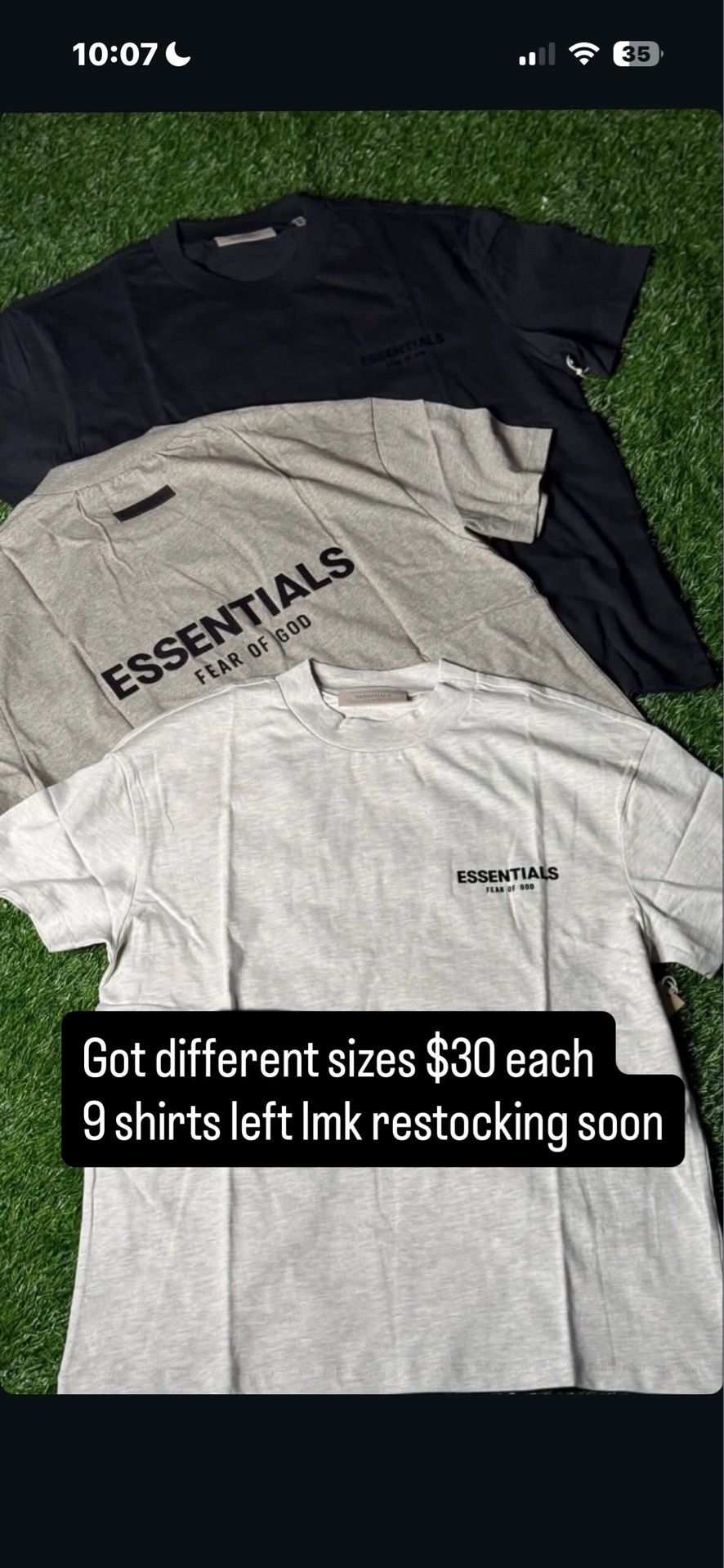 Essential shirts