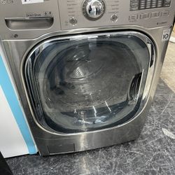 LG Front Load Washer In Stainless Steel Used