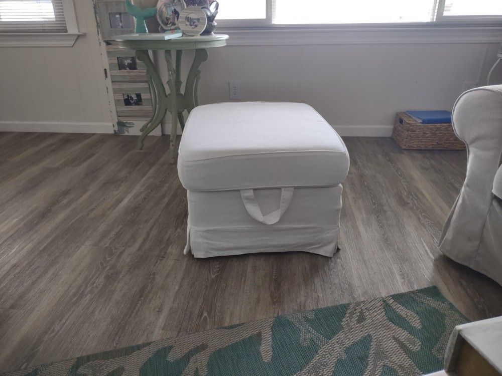 White Ikea Ottoman