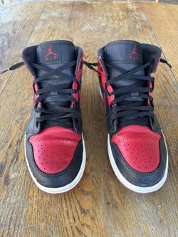 Jordan 1 Mid | Banned | Red And Black | Size 11 | Used